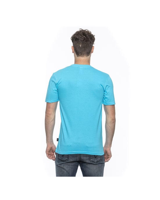 19V69 Italia Mens T-Shirt Light Blue Mike Turquoise