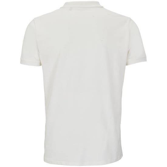SOLS Mens Planet Piqué Organic Polo Shirt (Off White) - Image 2