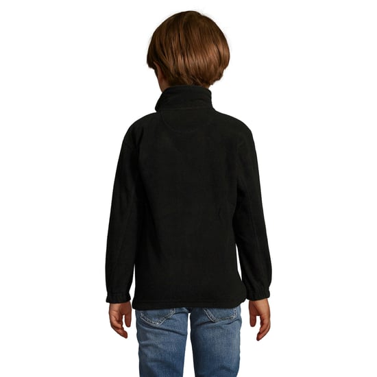 SOLS Childrens/Kids North Zip-Up Fleece Jacket (Black) - Image 3