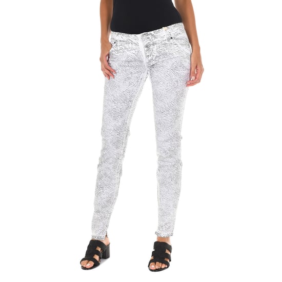 Long trousers with narrow cut hems 70DBF0585-R216 woman