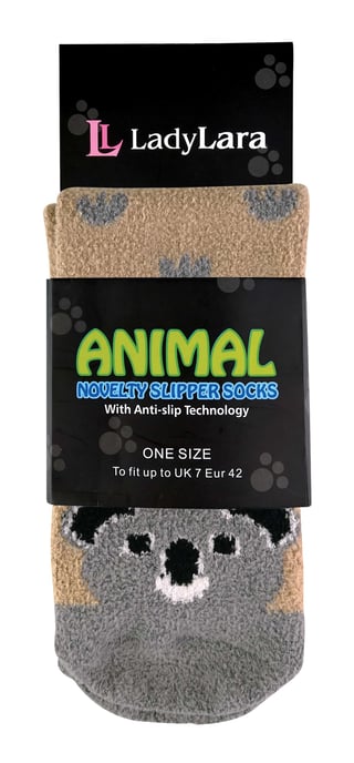 Calcetines antideslizantes para mujer con diseño de animales - Image 2