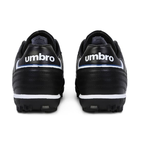 Umbro Mens Speciali Eternal Team Nt Grain Leather Astro Turf Trainers (Black/White/Royal Blue) - Image 2