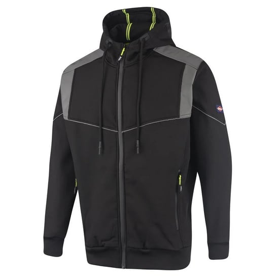 Lee Cooper Mens Reflective Hooded Jacket (Black) - Image 1