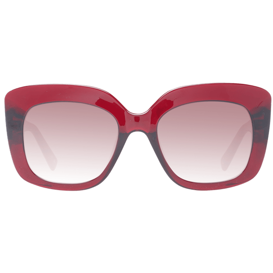 Ted Baker Cat Eye Womens Crystal Dark Red Brown Red Gradient TB1675 Hattie