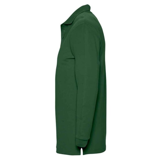 SOLS Unisex Adult Winter II Long-Sleeved Polo Shirt (Golf Green) - Image 3