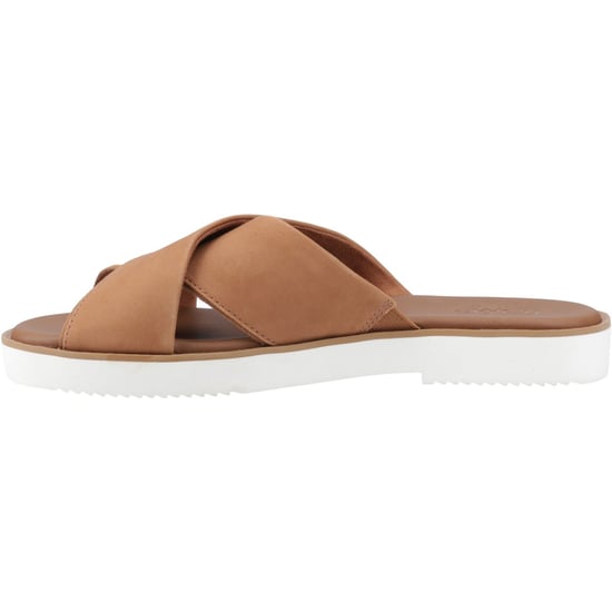 TOMS Mae Crossover Leather Women's Brown Sandals - Image 4