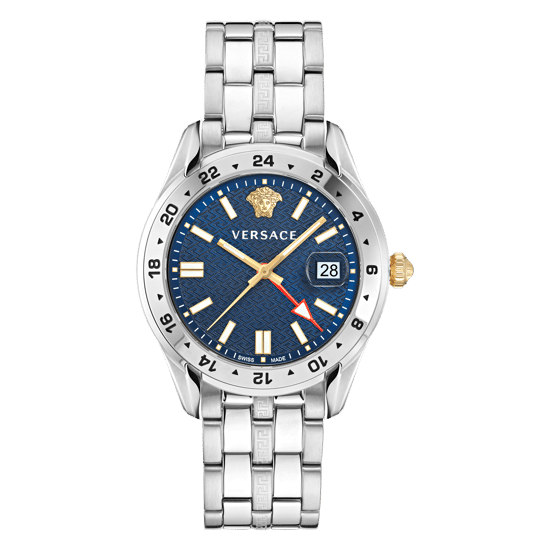 Reloj de Hombre Versace Greca Time GMT Plata VE7C00523 - Image 1