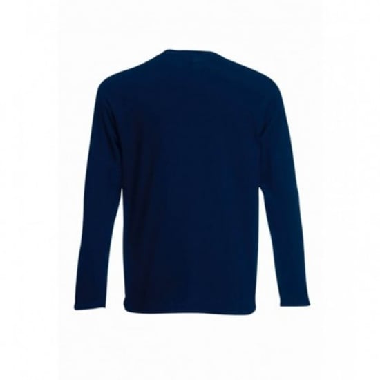 Fruit Of The Loom Mens R Long-Sleeved T-Shirt (Deep Navy) - Image 3