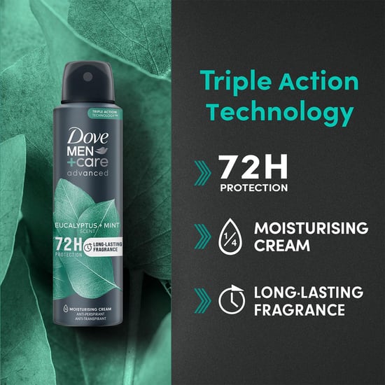 Dove Men+Care Advanced AntiPerspirant Deodorant Spray Eucalyptus + Mint, 6x200ml