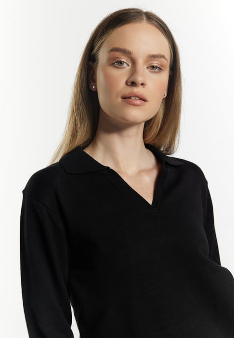 Dreimaster Knitted pullover women black - Image 5