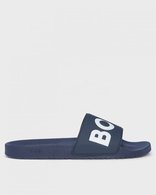 BOSS Orange Aryeh Sandalias para Hombre Hechas en Italia con Gran Detalle de Logo - Image 2