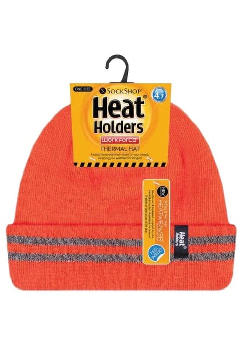 Gorro reflectante de alta visibilidad para hombre en naranja y amarillo - Image 2
