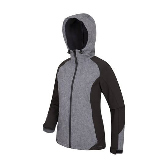 Mountain Warehouse Womens/Ladies Illuminate Reflective Soft Shell Jacket (Black) - Image 2