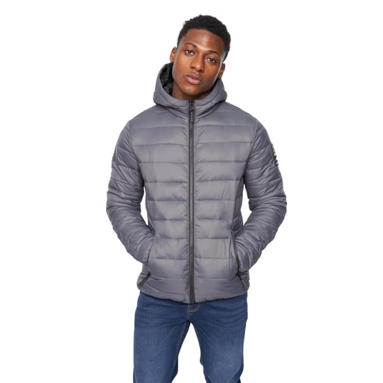 Crosshatch Mens Gattering Jacket (Charcoal) - Image 1