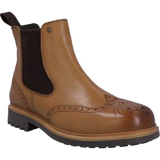 Hunter Cawdor Leather Men's Tan Boots - Image 1