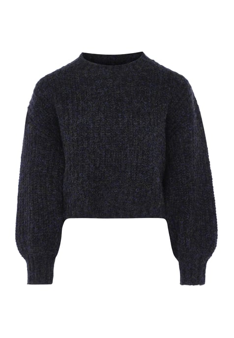Dreimaster Coarse knit pullover women black - Image 1