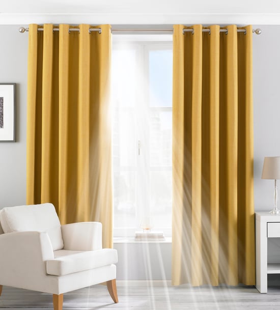 Cortinas de Ojetes Opacas Twilight en Ocre - Image 1