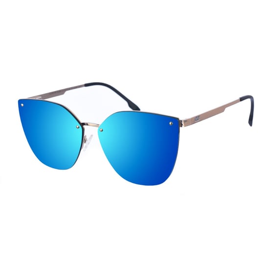GUANTER unisex round shape metal sunglasses