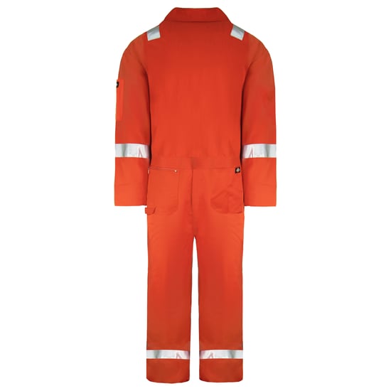 Dickies Hi-Vis Light Wighte Mens Orange Coverall - Image 2