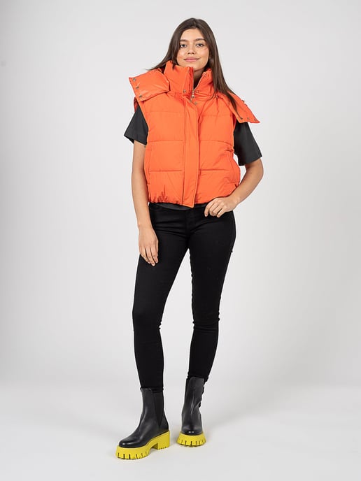 Patrizia Pepe Chaqueta Puchowa 2w1 de mujer naranja - Image 5