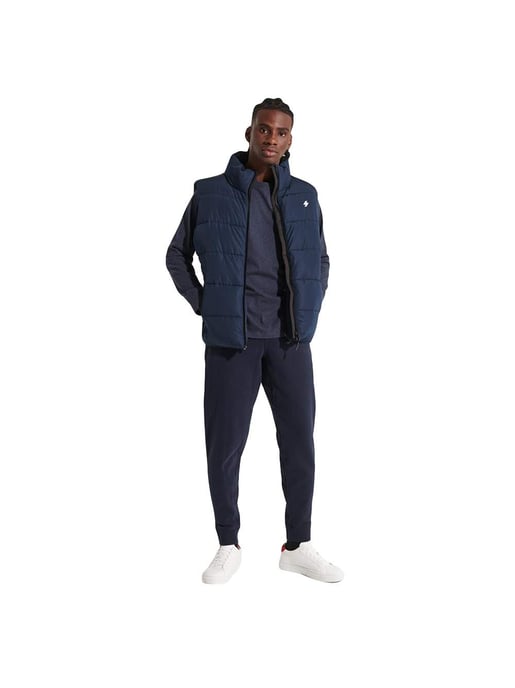 Chaqueta de plumón sin mangas con logotipo vintage de Superdry para hombre - Image 1