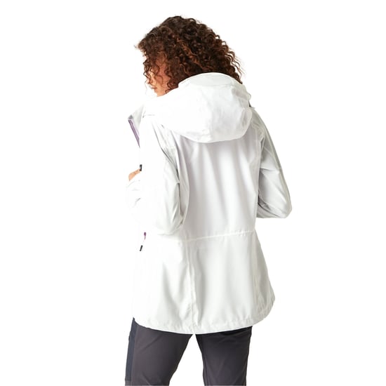 Regatta Womens/Ladies Raddick II Waterproof Jacket (White/Lilac Frost) - Image 5