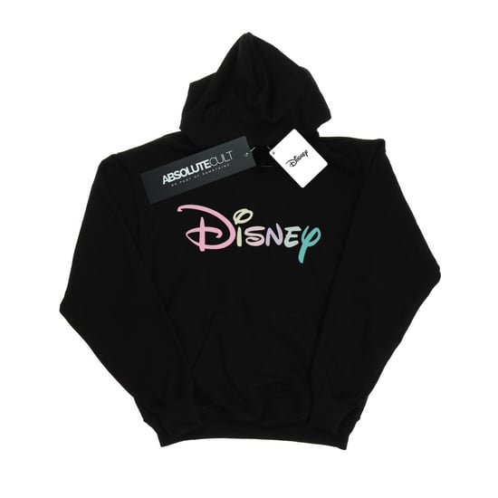 Disney Womens/Ladies Pastel Logo Hoodie (Black)