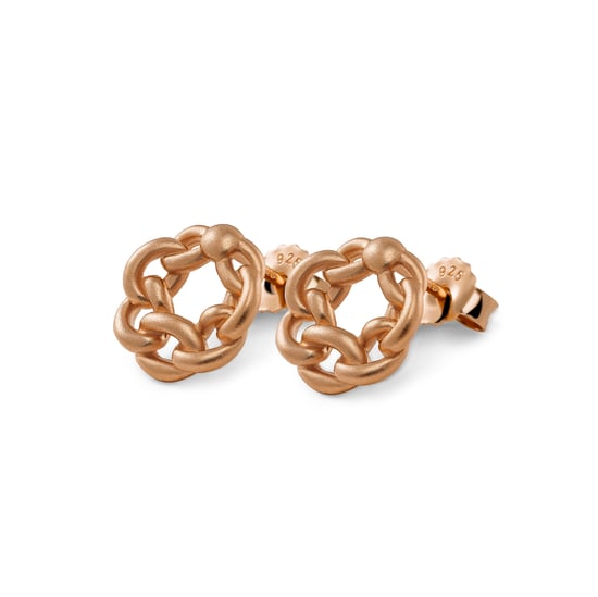 Orphelia 'Estelle' Women's 925 Sterling Silver Set: Chain-Pendant + Earrings - Rose SET-7516/RG - Image 3