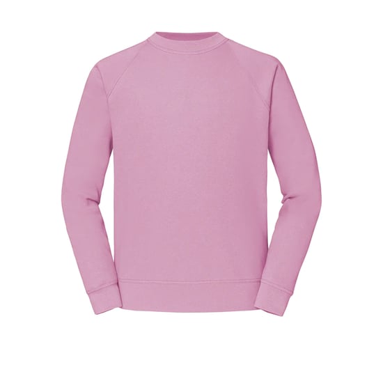 Fruit Of The Loom Mens Classic 80/20 Raglan Sweatshirt (Light Pink) - Image 1