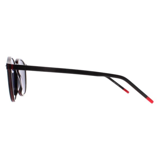 Hugo by Hugo Boss Round Mens Black Red Mirror HG 1169/S