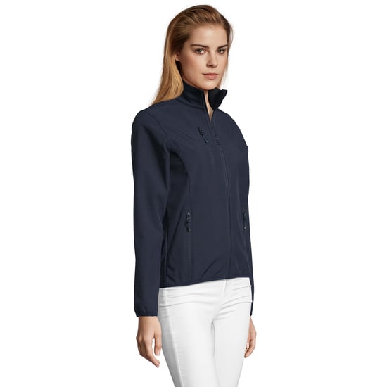 SOLS Womens/Ladies Radian Soft Shell Jacket (Abyss Blue) - Image 3