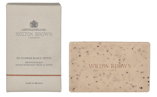 M.Brown Re-Charge Black Pepper Bodyscrub Bar 250 g - Image 1