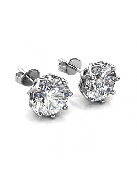 Pendientes Lirio - Plata y Cristal - Image 4