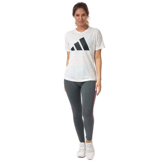 Women's adidas Sport Inspired Winners 2.0 T-Shirt in White Marl - Image 3