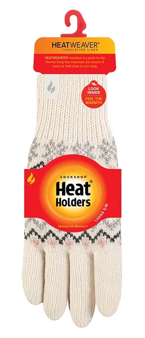 Heat Holders - Guantes térmicos suaves para mujer - Crema - Image 2