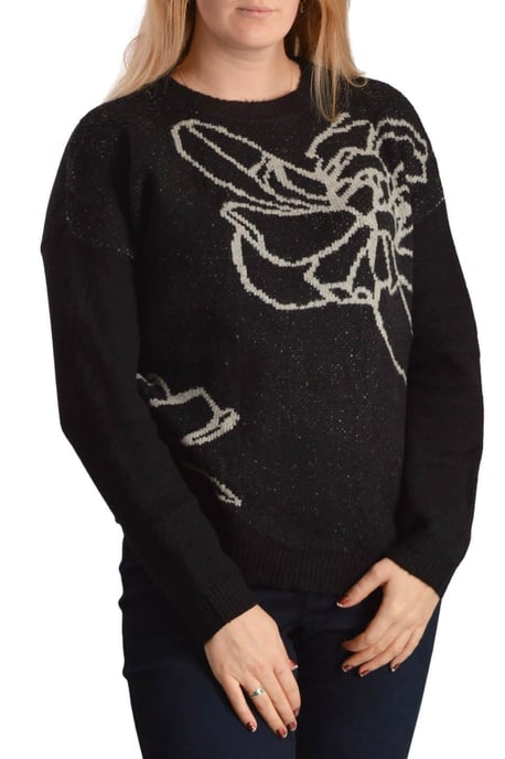 Floral Art Crew Neck Jumper
