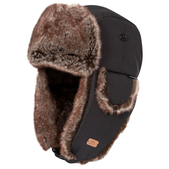 Trespass Unisex Adult Dapper Bomber Hat (Black) - Image 3