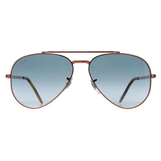 Ray-Ban Aviator Unisex Oro Rosa Pulido Azul Graduado RB3625 New Aviator - Image 1