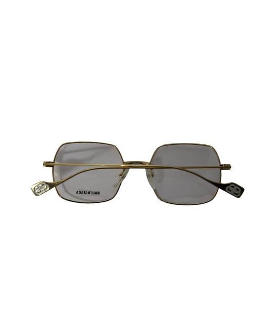 Balenciaga BB0090O 003 Square Sunglasses in Gold Metal - Image 5