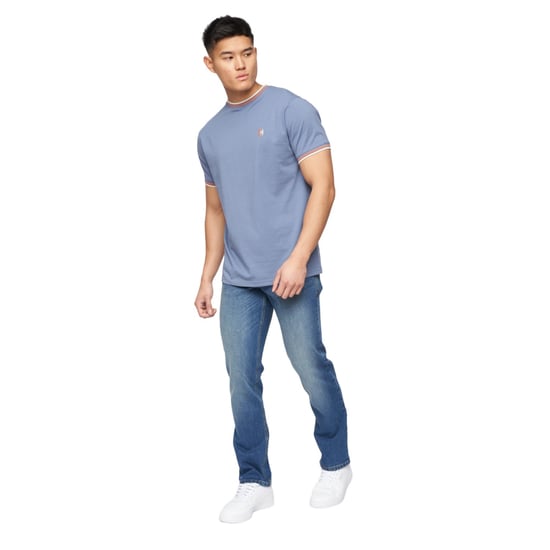 Crosshatch Mens Chas Straight Jeans (Mid Wash) - Image 3