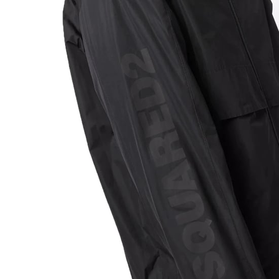 Dsquared2 Bold Arm Logo Black Shell Jacket
