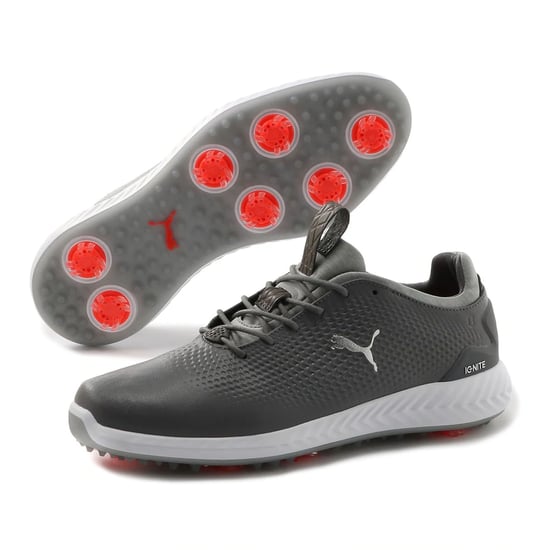 Puma Power Adapt 2.0 Golf Lace-up Grey Smooth Leather Finers 190581 03 - Image 4