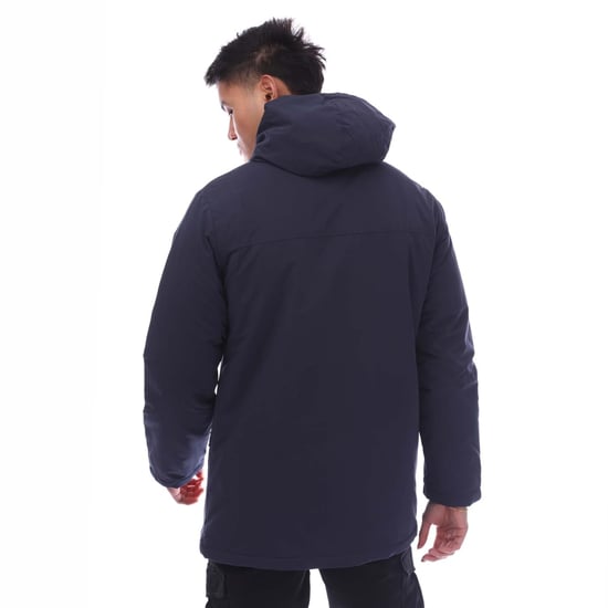 Men's Jack and Jones Fen Parka Jacket in Navy - Image 2