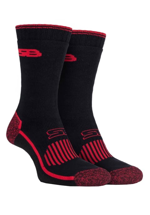 Storm Bloc - 2 Pares Calcetines de Trabajo de Algodón Reforzados y Transpirables para Hombre con Botas - Image 1