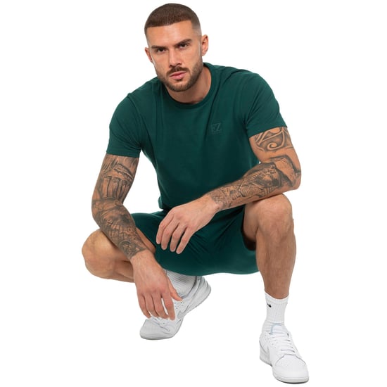Enzo | Conjunto de chándal con camiseta y pantalón corto para hombre - Verde - Image 6