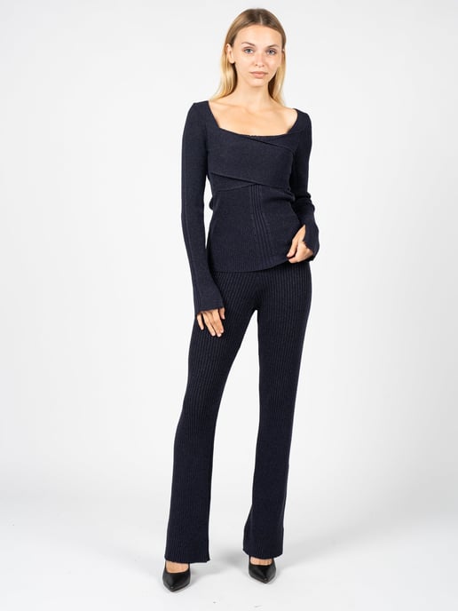 Pinko Pantalón Campanello Mujer Azul - Image 2