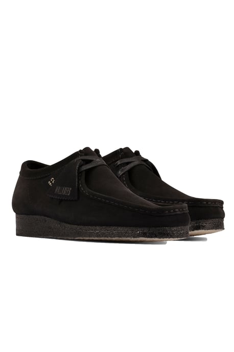 Clarks Originals Wallabee Shoe Black Suede - Image 2