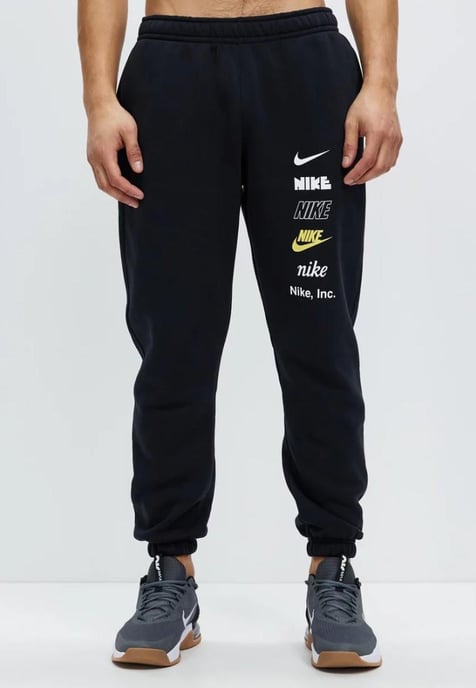 Chándal negro de tejido polar con logo pequeño Club de Nike - Image 5