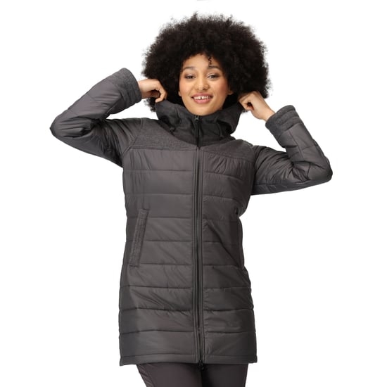 Regatta Womens/Ladies Melanite Baffled Padded Jacket (Seal Grey)