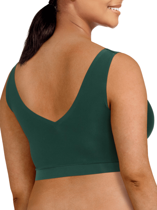 SoftStretch V-Neck Jersey Crop Top